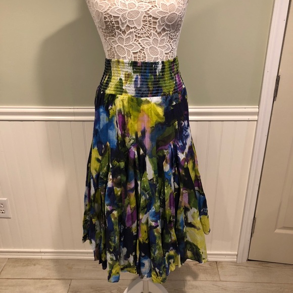 Context by Lord & Taylor Colorful Circle Skirt or Dress - Picture 1 of 6